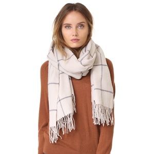 Madewell Cape Scarf in Windowpane